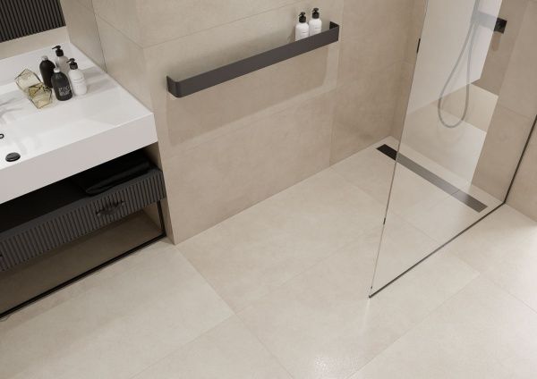 Плитка Ceramika Paradyz Magnetik Grys Bianco Szkl. Rekt. Mat. 59,8x119,8 