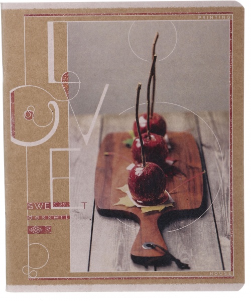 Тетрадь школьная Крафт 96 листов в клетку в ассортименте Поділля