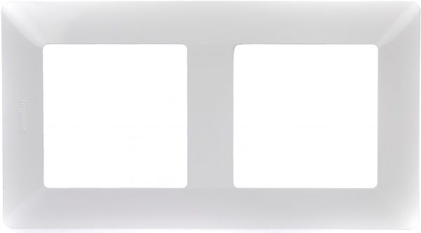 Рамка двухместная Legrand Life универсальная белый 754002