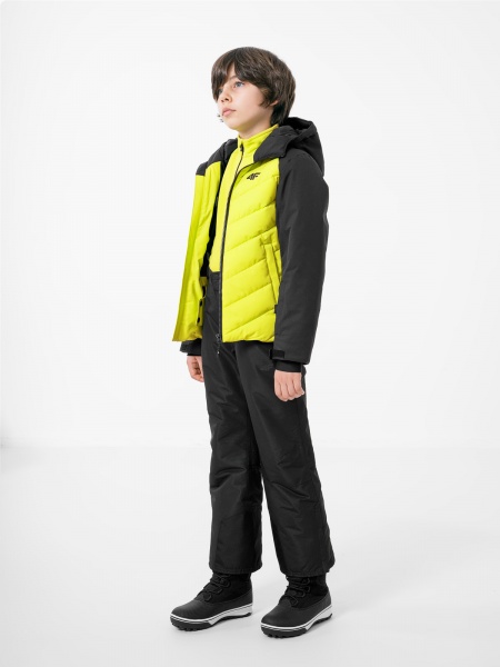 Куртка 4F J4Z21-JKUMN402-72S р.122 салатово-чорний