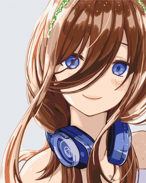 Картина за номерами Блакитноока дівчина 10334-AC 40х50 см ArtCraft 