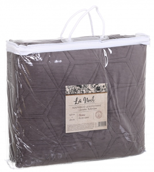 Покрывало Rotterdam 240x260 см La Nuit серый 