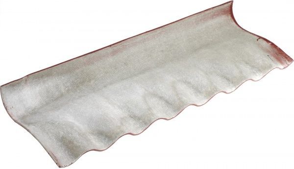 Гребень волокнистоцементный IFCEM КС-1 1130х380 мм бордо