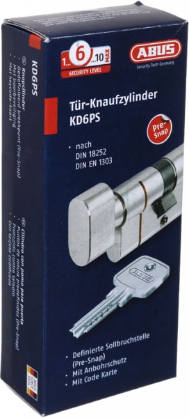 Цилиндр Abus KD6PS 35x30 ключ-вороток 65 мм матовая латунь