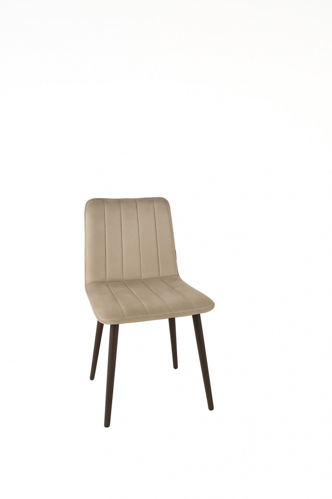 Стул TWINSANN Міо 450x600x830 мм (ножки конусные металл) бежевый / черный