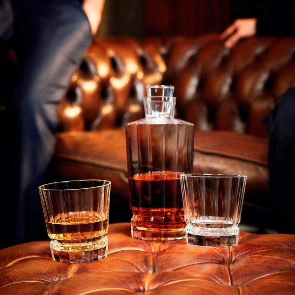 Набор для напитков Macassar штоф 1 л + стакан 2x320 мл P4029 Cristal Darques