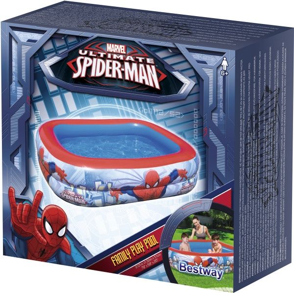 Бассейн надувной Bestway Человек-паук 201х150х51 см