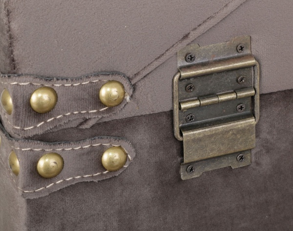 Сундук-пуф Велюр мокко 64х35х33 см 