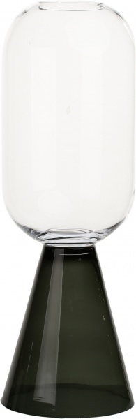 Ваза стеклянная Прозрачно-дымчатая GIGA d27 80 см 3 Wrzesniak Glassworks