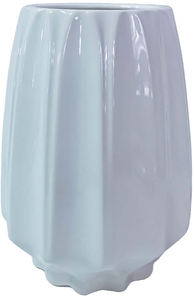 Ваза Оригами-5 18 см белая 