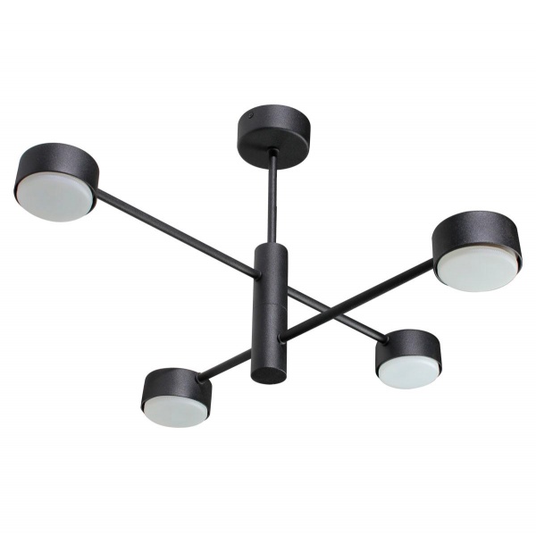 Люстра потолочная Светкомплект G Time 4xGX53 черный 