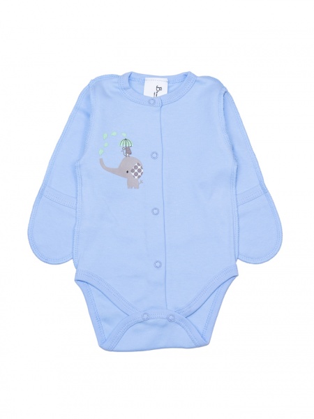 Боди детское для мальчика Bambinelli Слоненок р.56 голубой 