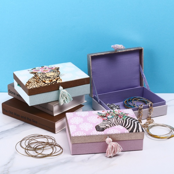 Набор ящиков декоративных Crazy Animals 18x13x5cm, 3 шт. HOFF