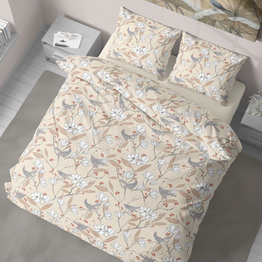 Комплект постільної білизни 2.0 BIRDY мультиколор Luna