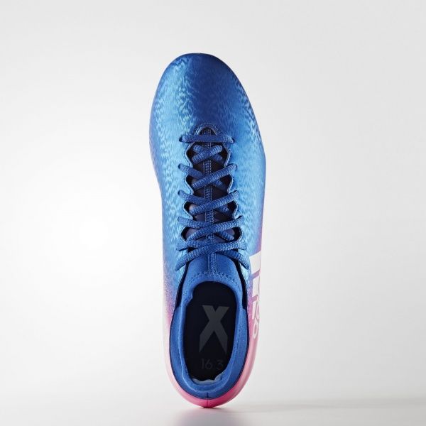 Бутси Adidas X 16.3 FG BB5641 р. UK 7 блакитний