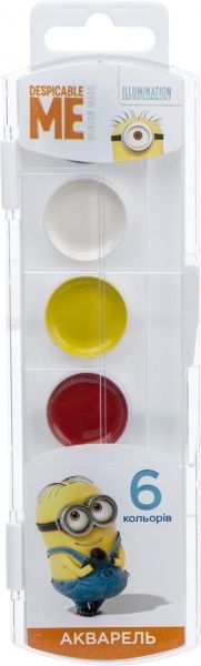 Акварель медова 6 цветов Despicable Me Росмен
