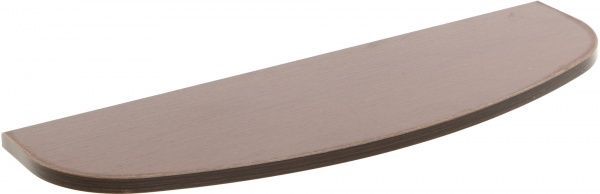 Полка ДСП угловая радиусная 600x200 мм венге 