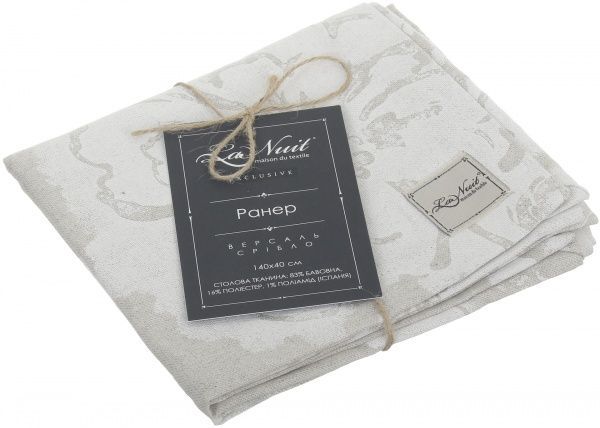 Раннер Версаль серебро 40x140 см разноцветный La Nuit 