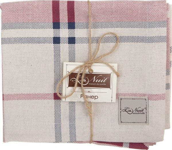 Раннер Шарлотта клетка 140x40 см бело-красно-синий La Nuit 