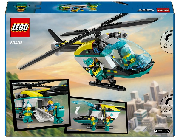 Конструктор LEGO City Гелікоптер аварійно-рятувальної служби 60405
