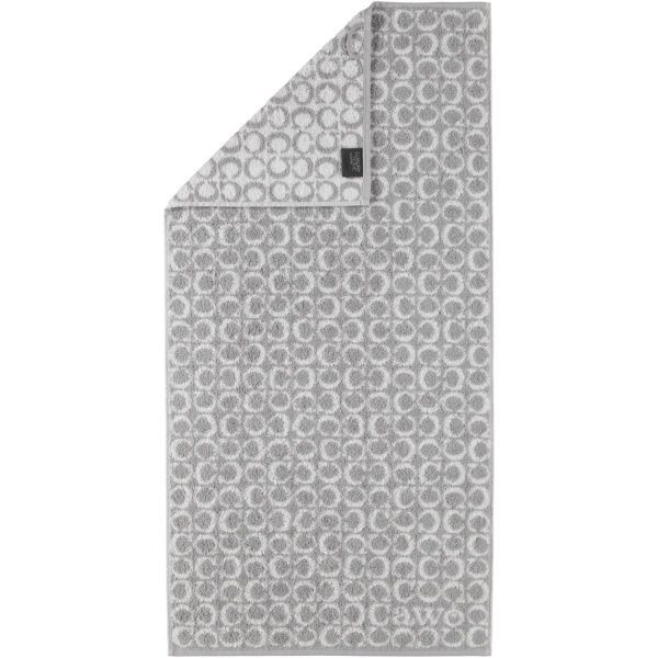 Полотенце махровое Ring 80x150 см платиновый Cawo 