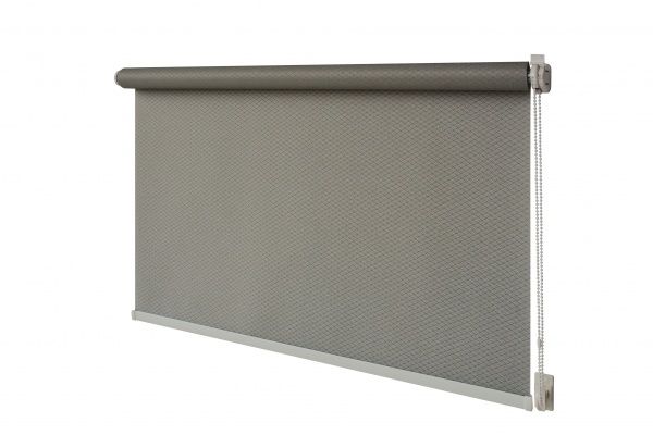 Ролета мини Gardinia Риббед 50x170 см серая 