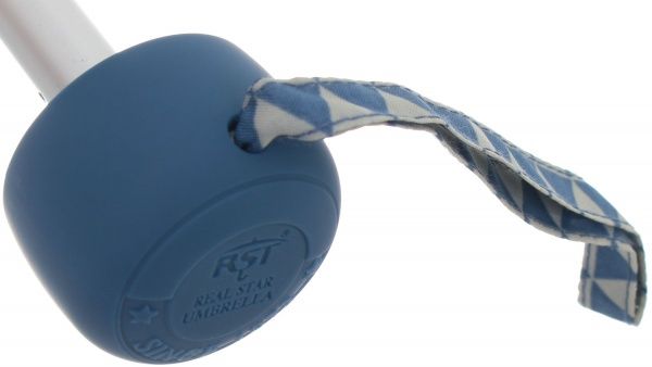 Парасолька Геометрія, складна півавтомат блакитний 