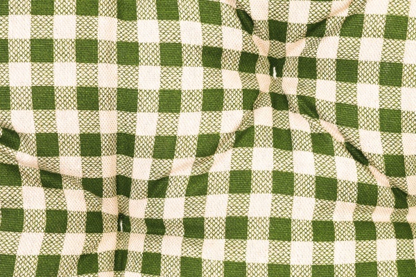 Подушка на стул Lucy Зеленая клетка 40х40 см La Nuit