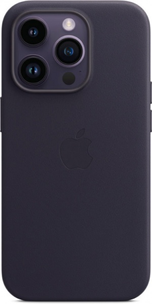 Чохол Apple Leather Case with MagSafe для iPhone 14 Pro ink(MPPJ3ZE/A) — фото 1