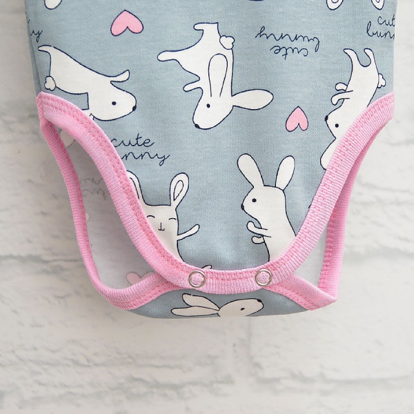 Боди детское для девочки Blanka Зайчик р.92 серый 110137 