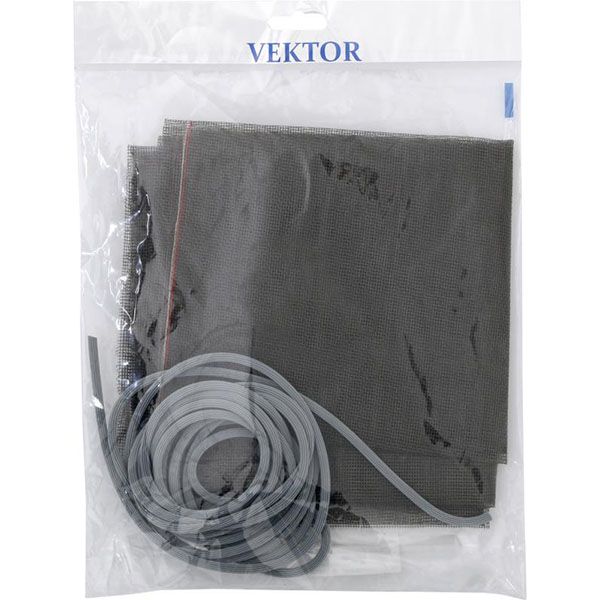 Сітка москітна універсальна / на балкон штора макс. р-р до 800х1600 мм сірий