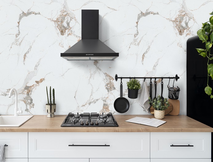 3D-панель с ПВХ Armada 2800x1220x3 белый мрамор с золотом ARM 280-05