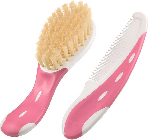Дитячий набір Nuk щітка і гребінець10256382 рожевий