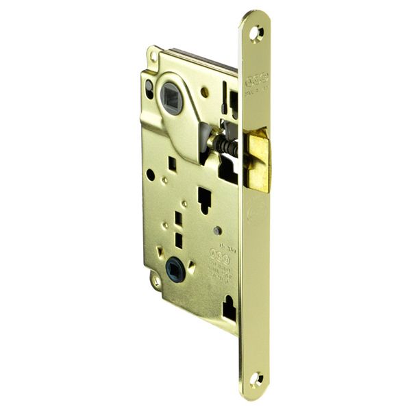 Дверний замок міжкімнатний AGB CENTRO WC90 полірована латунь