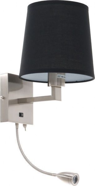 Бра Arte Lamp Hall 1x40 Вт E27 матовое серебро A9246AP-2SS 