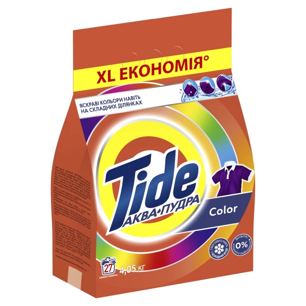 Стиральный порошок для машинной стирки Tide Аква-Пудра Color 4,05 кг 