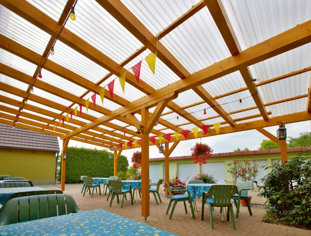 Гофрированный монолитный поликарбонат TOMO Plex 1,1x1045x2000 мм волна текстурированный прозрачный