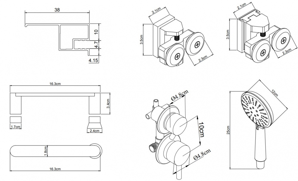 Душевой бокс EGO EGOIST 900х900х2150 мм CD9091