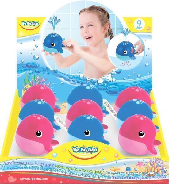 Іграшка-бризкалка Bebelino Кит-фонтан Тисни та бризкай в ассорт 58117