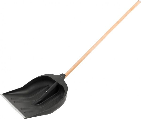 Лопата для снігу Lion велика з держаком-ручкою