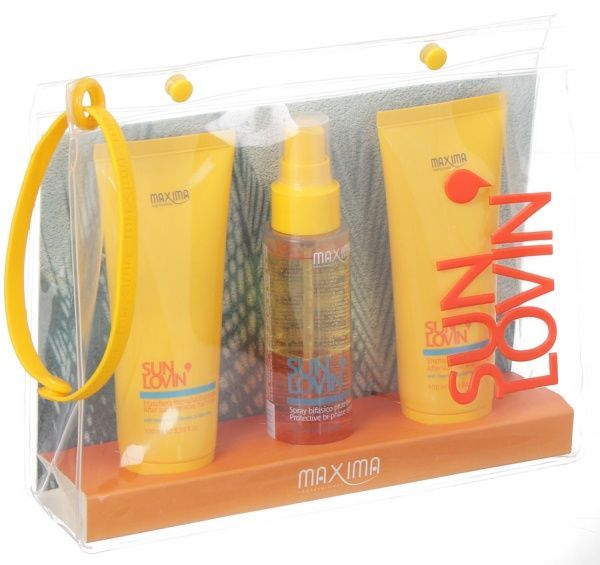 Подарунковий набір унісексдля жінокдля чоловіків Maxima Sun Lovin' шампунь-гель для душу 100 мл + маска д