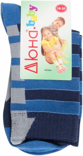 Шкарпетки дитячі Duna 5В 400 р.18–20 синьо-блакитний 