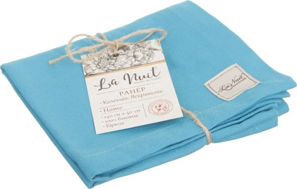 Раннер Яркость 40x140 см бирюзовый La Nuit 