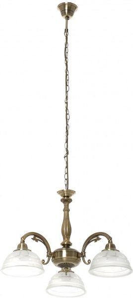 Люстра подвесная Globo Horus 3xE27 античная латунь 60207-3 