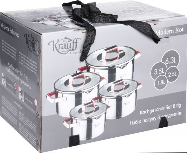 Набір посуду 8 предметів 26-202-011 Krauff