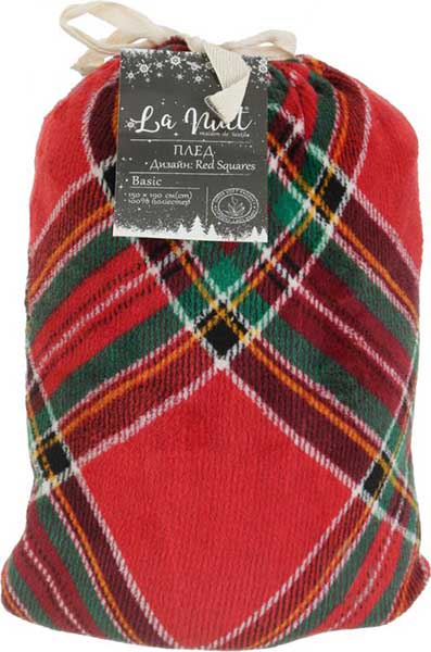 Плед Basic NY Red Squares 150x190 см в ассортименте La Nuit