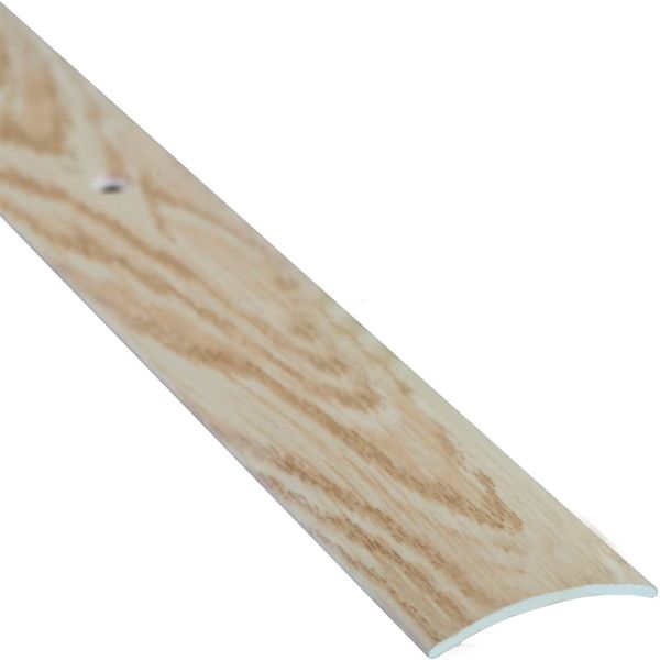 Порожек алюминиевый декорированный Braz Line с отверстиями 30x2700 мм дуб капучино