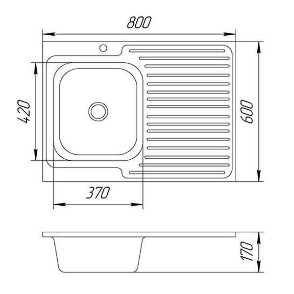 Мойка для кухни Family z6836L D 