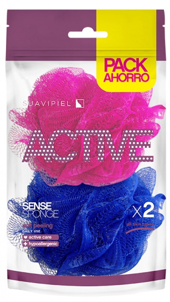 Мочалка Suavipiel Active Sense 2 шт. 