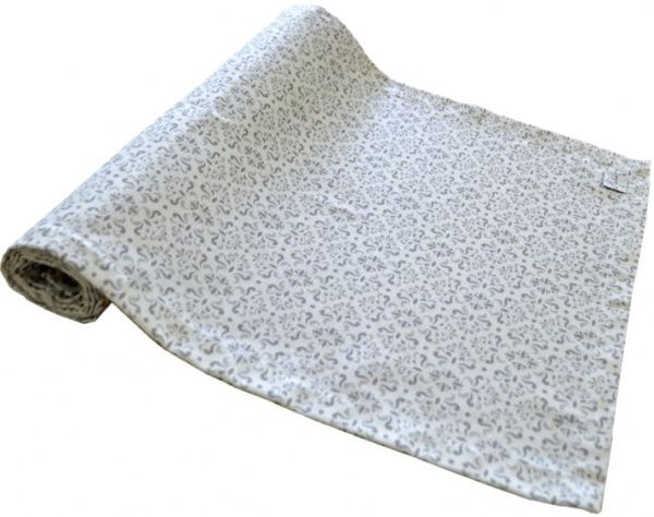 Дорожка на стол Bella Серый витраж 40x140 см Прованс 